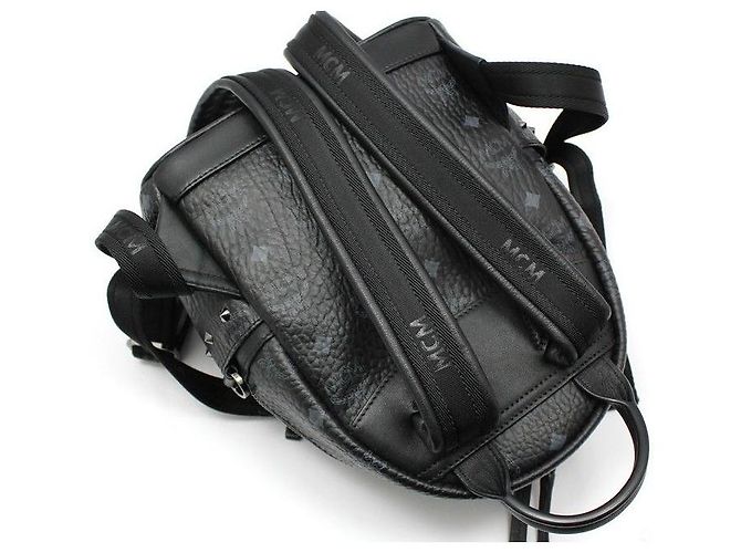 MCM Mini zaino Stark Stud in Visetos nero - vista 2