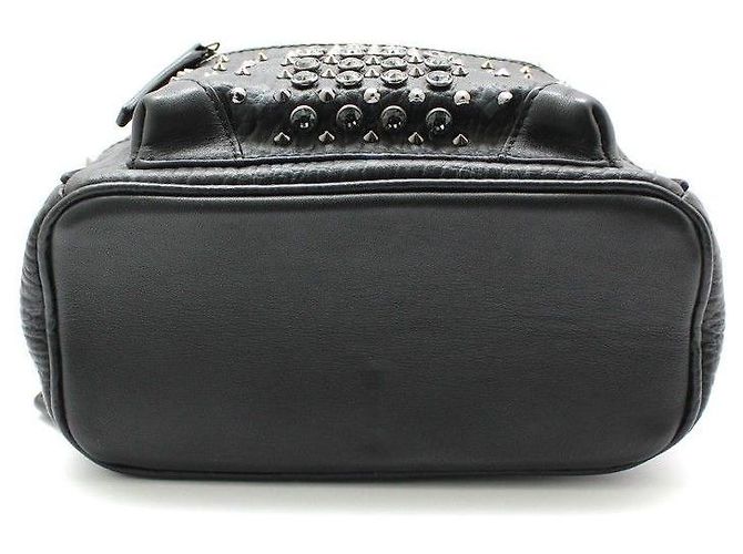 MCM Mini zaino Stark Stud in Visetos nero - vista 3