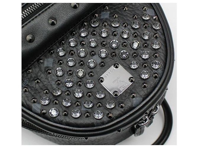 MCM Mini zaino Stark Stud in Visetos nero - vista 8