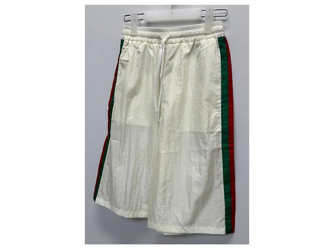 Gucci Nylon-Bermuda-Shorts Weiß - Ansicht 4