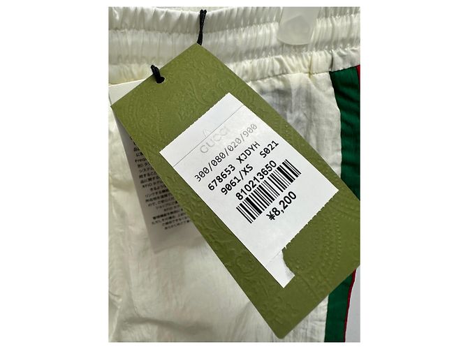 Gucci Nylon-Bermuda-Shorts Weiß - Ansicht 7