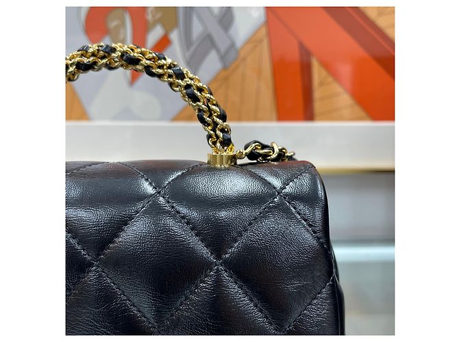 Chanel Mini Flap Bag con catena dorata D'oro - vista 3