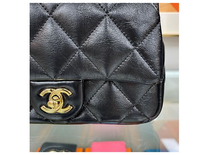 Chanel Mini Flap Bag con catena dorata D'oro - vista 4