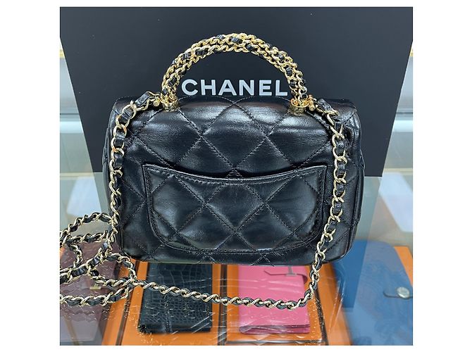 Chanel Mini Flap Bag con catena dorata D'oro - vista 6