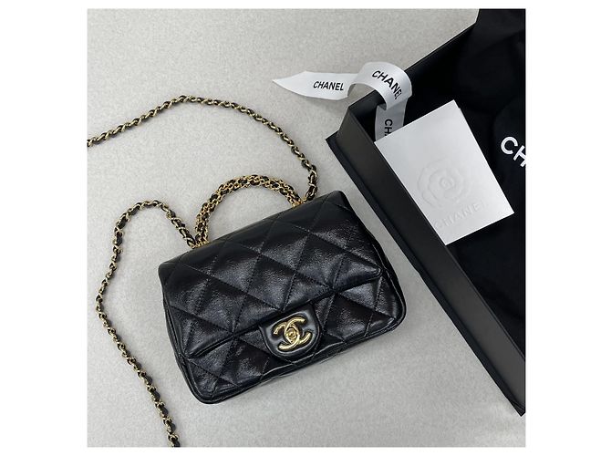 Chanel Mini Flap Bag con catena dorata D'oro - vista 9