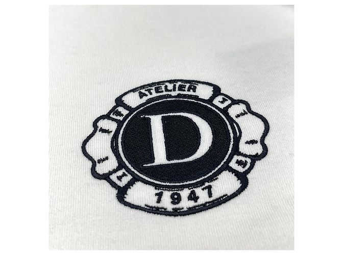 Dior Camiseta de jersey de algodão e seda ecru Branco - vista 10