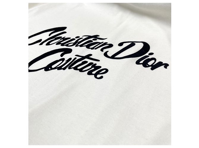 Dior Camiseta de jersey de algodão e seda ecru Branco - vista 8