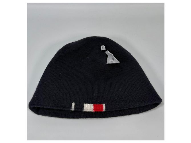 Thom Browne Gestrickte Beanie aus Merinowolle (OS) Blau - Ansicht 4