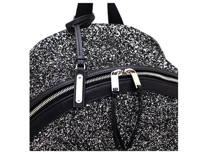 Saint Laurent Sequin Classic City Rucksack Schwarz - Ansicht 4