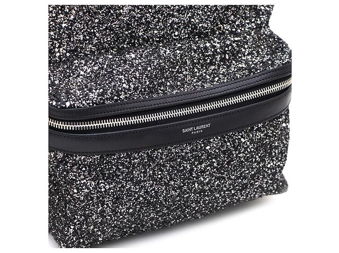 Saint Laurent Sequin Classic City Rucksack Schwarz - Ansicht 5