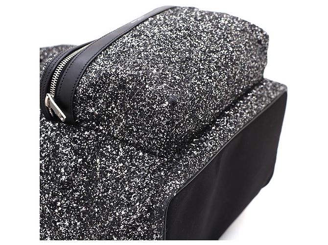 Saint Laurent Sequin Classic City Rucksack Schwarz - Ansicht 6