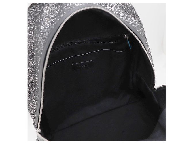 Saint Laurent Sequin Classic City Rucksack Schwarz - Ansicht 8