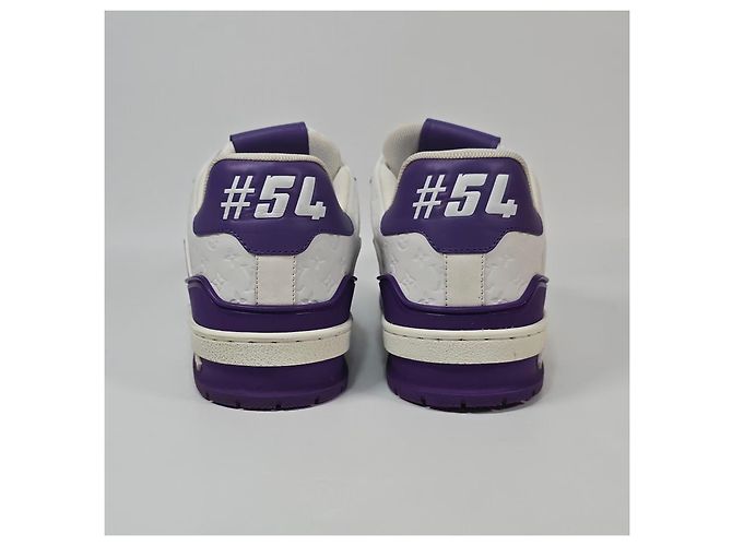 Louis Vuitton Sneakers Trainer Monogram LV Viola Porpora - vista 4