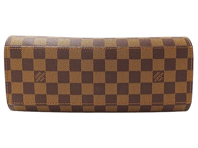 Borsa Triana in tela Damier Louis Vuitton Marrone - vista 3