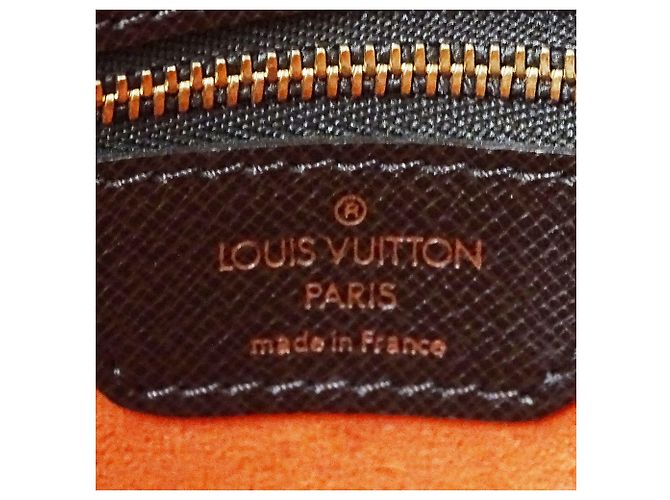 Borsa Triana in tela Damier Louis Vuitton Marrone - vista 7