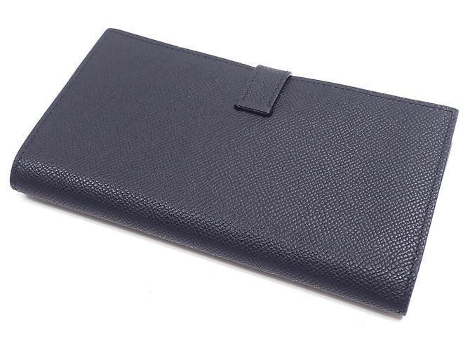 Hermès Hermes Bearn Soufflé Bi-fold Wallet Schwarz - Ansicht 2