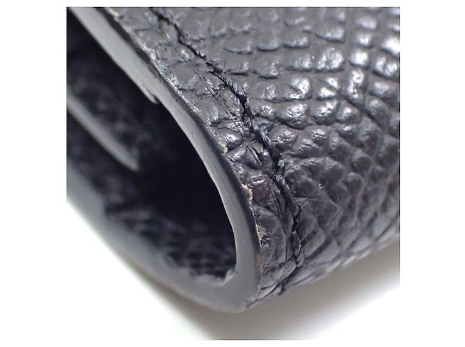 Hermès Hermes Bearn Soufflé Bi-fold Wallet Schwarz - Ansicht 3