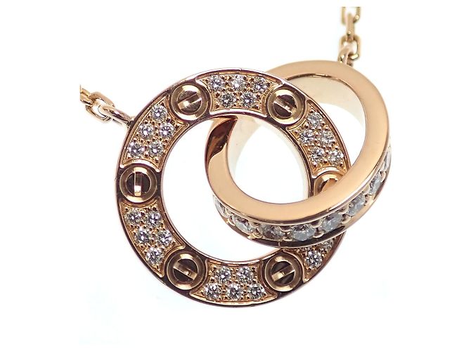 Collana Cartier Love Circle con Diamanti - vista 2