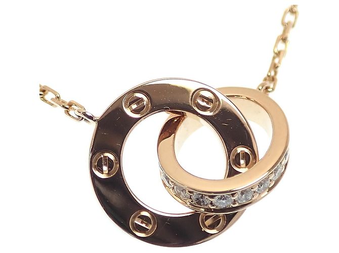 Collana Cartier Love Circle con Diamanti - vista 4