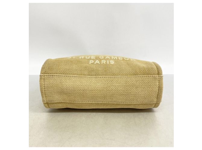Chanel Deauville Canvas Chain Tote Bag Beige - Ansicht 3