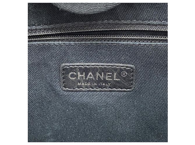 Chanel Deauville Canvas Chain Tote Bag Beige - Ansicht 5