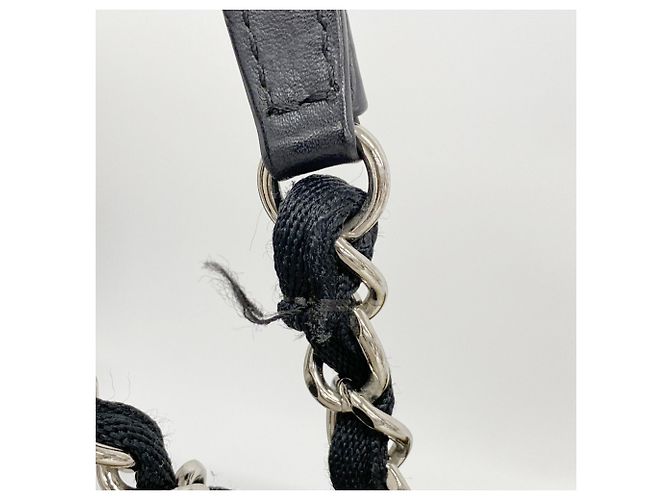 Chanel Deauville Canvas Chain Tote Bag Beige - Ansicht 7