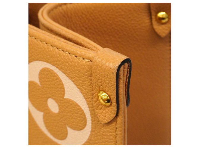 Borsa Tote Louis Vuitton Monogram Empreinte Bicolor OnTheGo MM Crudo - vista 8