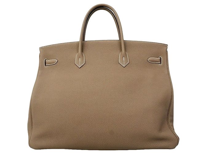 Hermès Borsa Hermes Birkin 40 Togo Etoupe Taupe - vista 11