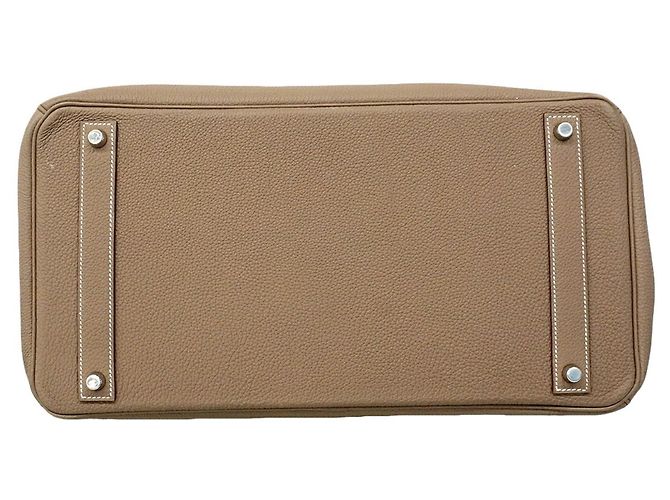 Hermès Borsa Hermes Birkin 40 Togo Etoupe Taupe - vista 3