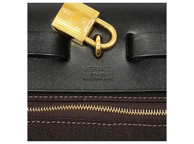 Hermès Borsa Hermes Herbag Zip PM Marrone Nero - vista 5