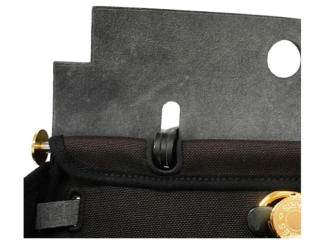 Hermès Borsa Hermes Herbag Zip PM Marrone Nero - vista 6