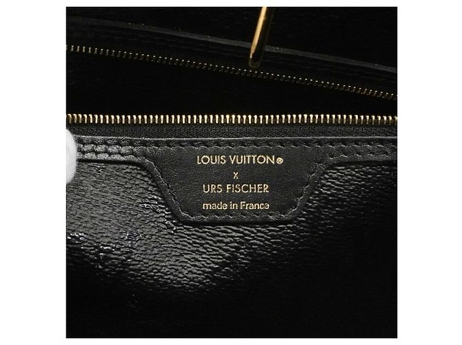 Neverfull Louis Vuitton Monogram Tuftage Tote Bag Schwarz Rot - Ansicht 5