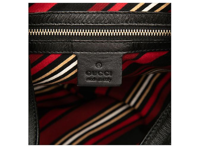 Gucci Black Calfskin Britt Tote Schwarz - Ansicht 5
