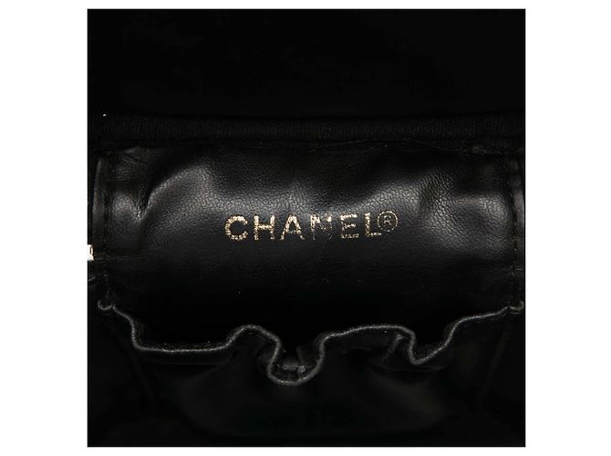 Vanity Beauty Case Chanel Black CC Caviar Nero - vista 5