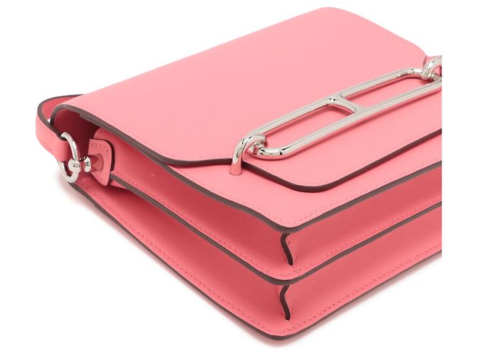 Hermès Borsa Roulis 18 Mini Swift Rosa - vista 9