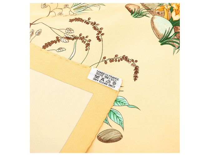 Hermès Seidentuch Yellow Pythagore 90 Gelb - Ansicht 4