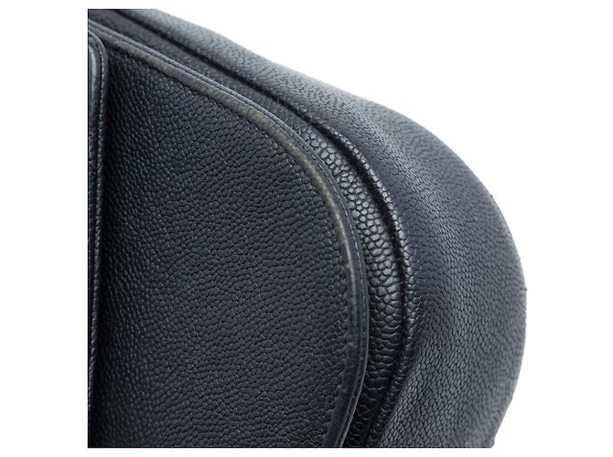 Chanel Black Paris Cuba Medium Quilted Caviar Thread Around Flap Nero - vista 6