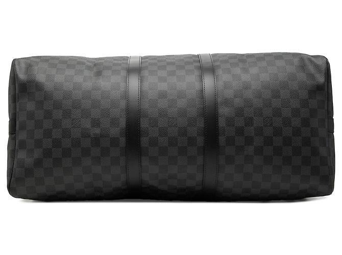 Louis Vuitton Keepall Bandouliere 55 in Damier Graphite nero - vista 3