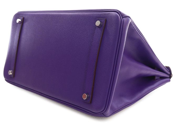 Hermès Purple Epsom Birkin Retourne 35 Porpora - vista 12