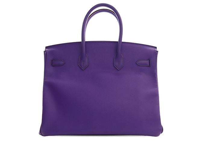 Hermès Purple Epsom Birkin Retourne 35 Porpora - vista 2