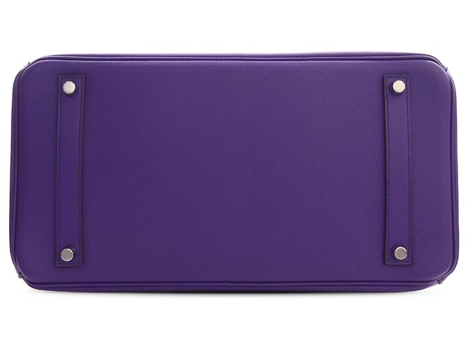 Hermès Purple Epsom Birkin Retourne 35 Porpora - vista 3