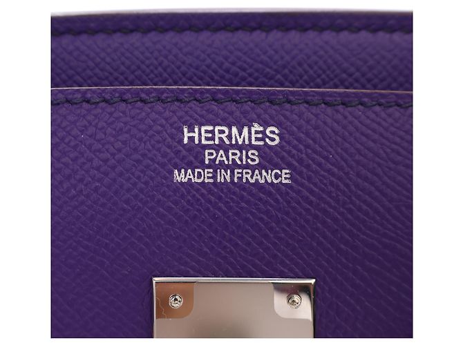 Hermès Purple Epsom Birkin Retourne 35 Porpora - vista 4