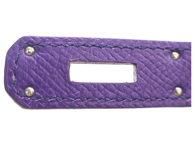 Hermès Purple Epsom Birkin Retourne 35 Porpora - vista 5