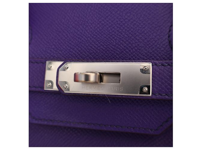Hermès Purple Epsom Birkin Retourne 35 Porpora - vista 6