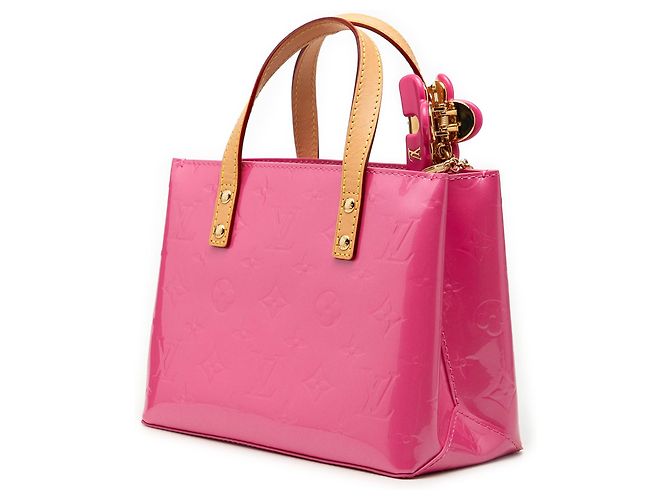 Fermaglio per capelli Louis Vuitton Rosa Monogram Vernis Reade PM - vista 2