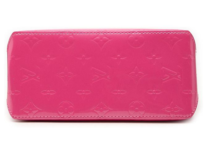 Fermaglio per capelli Louis Vuitton Rosa Monogram Vernis Reade PM - vista 3