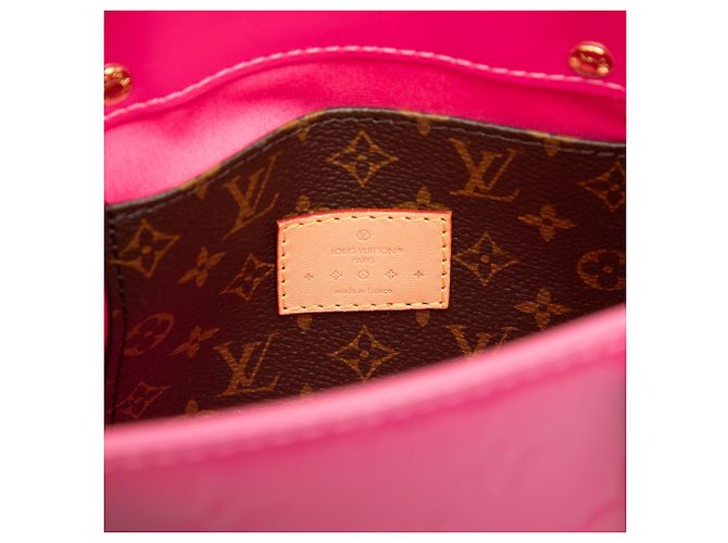 Fermaglio per capelli Louis Vuitton Rosa Monogram Vernis Reade PM - vista 5