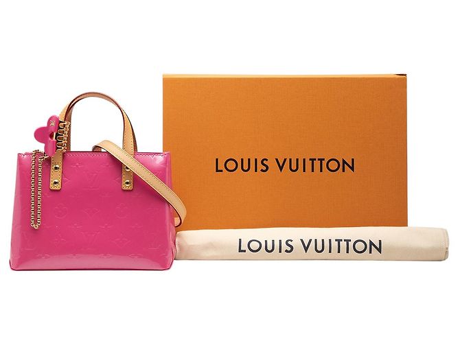 Fermaglio per capelli Louis Vuitton Rosa Monogram Vernis Reade PM - vista 7