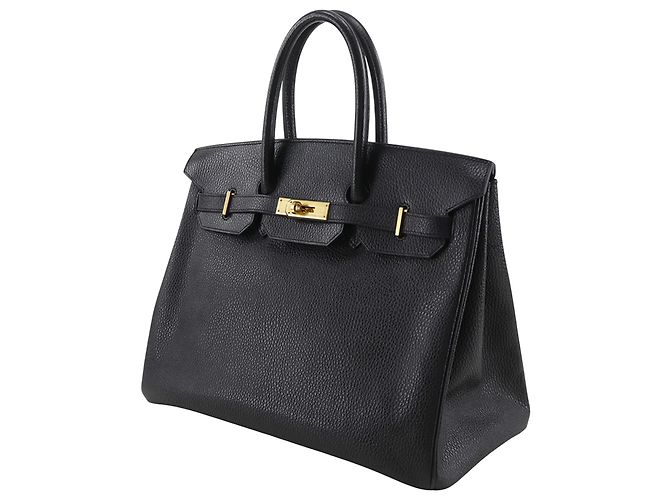 Hermès Black Fjord Birkin Retourne 35 Nero - vista 2