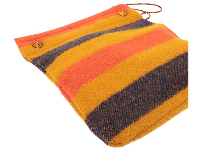 Borsa Rocabar Aline in tela gialla Hermès Giallo - vista 3